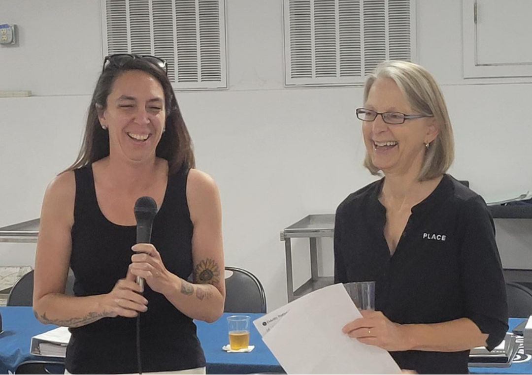 Sidra Perez and Anne Kennedy speaking to a local senior group about Proposition 19, downsizing, and the home selling journey in Northern California.