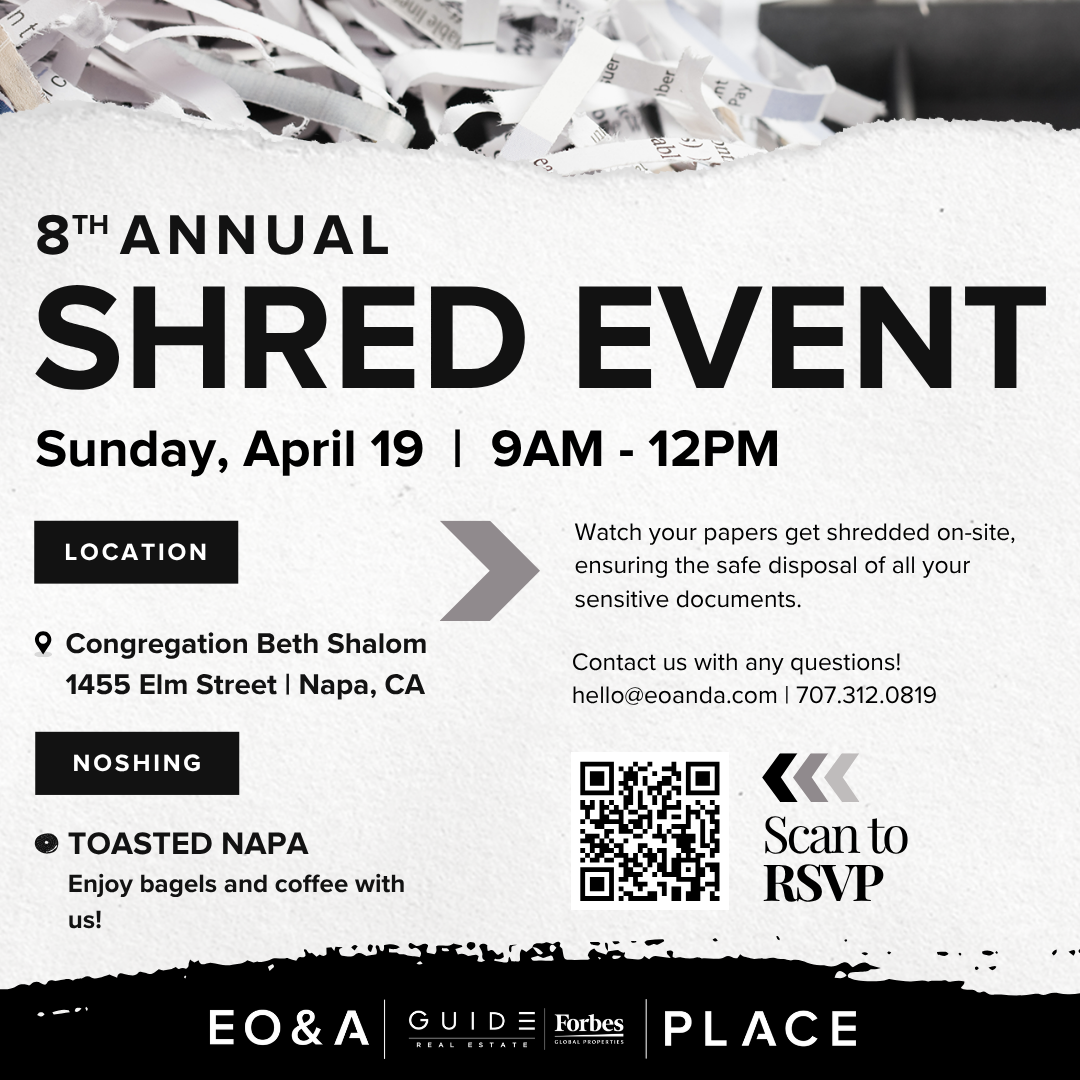 8th Annual Shred Event in Napa: A Simple Way to Protect What Matters header image.