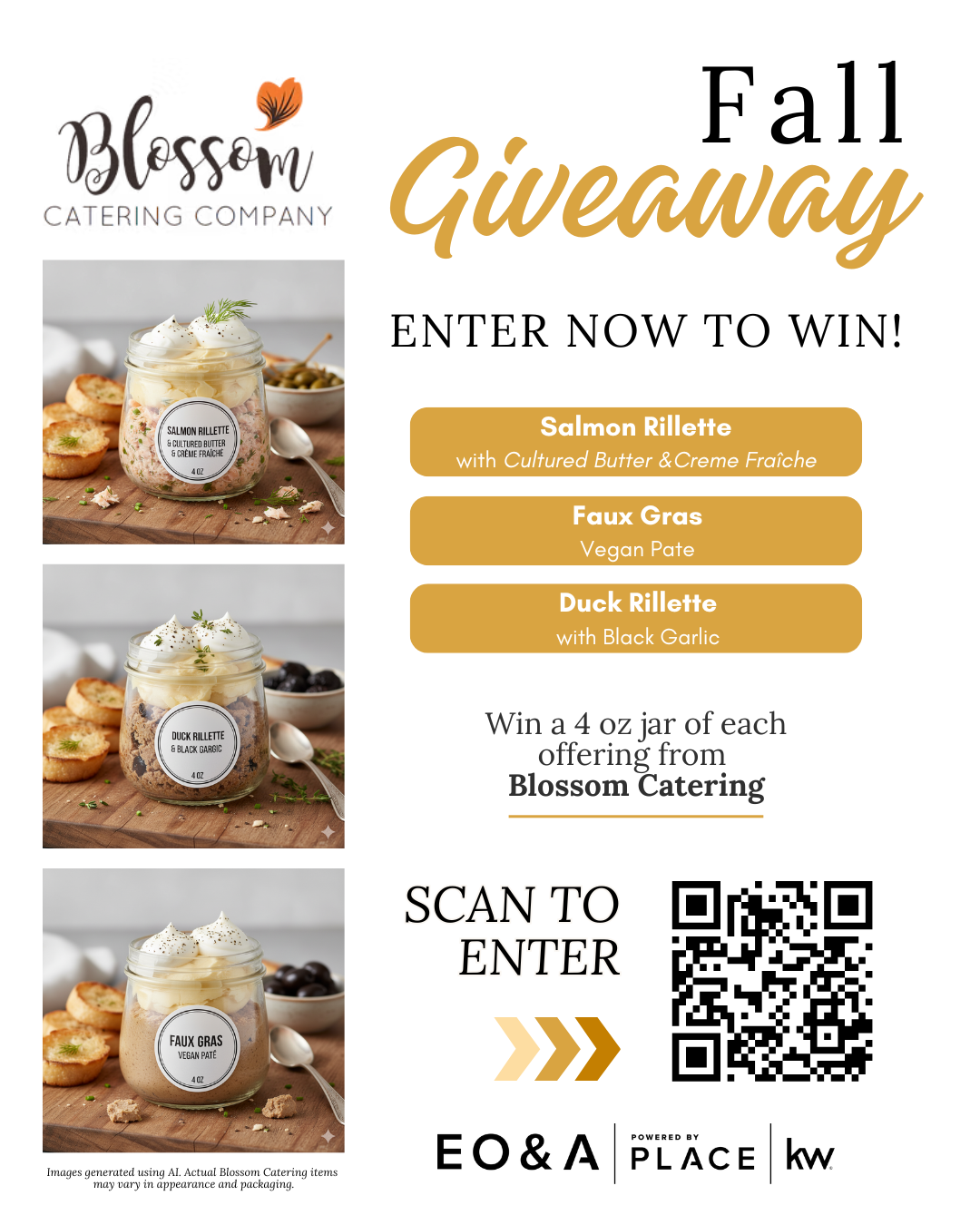 🍂 Fall Giveaway: Win Local Favorites from Blossom Catering! header image.