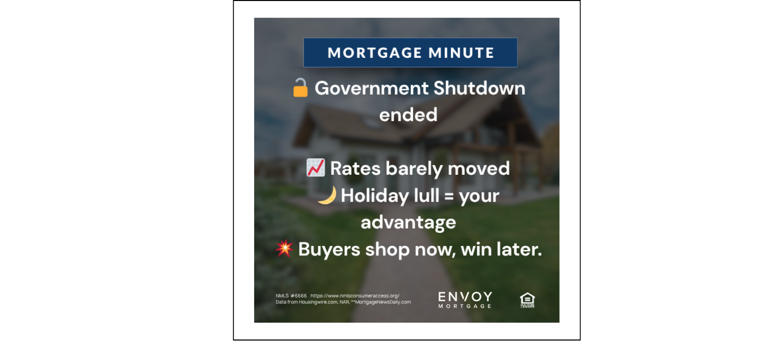 The Shutdown Is Over, But Your Buying Window Is Still Wide Open header image.