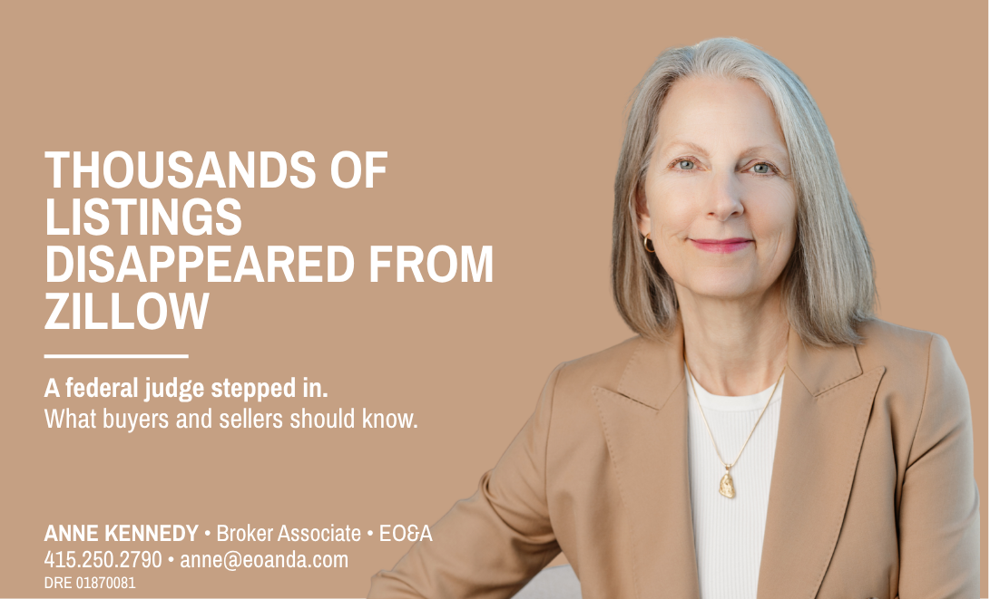 Anne Kennedy explaining why thousands of home listings disappeared from Zillow and what the ongoing legal dispute could mean for buyers and sellers.