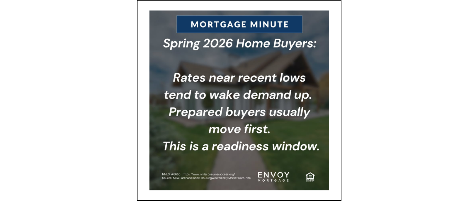 Mortgage Rate Update: Napa & Northern California – Week of April 20, 2026 header image.