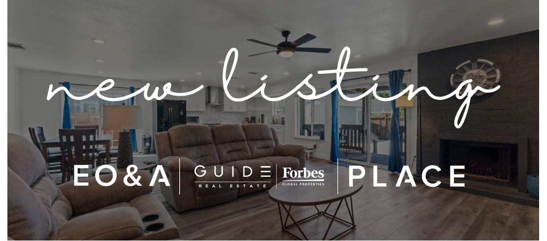 Open-concept living room, dining area and kitchen inside 612 Fulmar Drive in Suisun City, California.