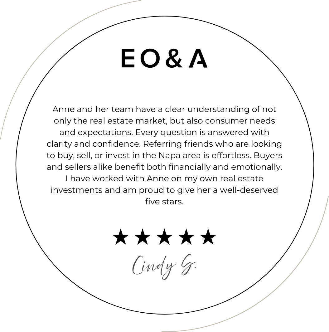 A Five-Star Experience in Napa Real Estate: What Clients Say About EO&A header image.