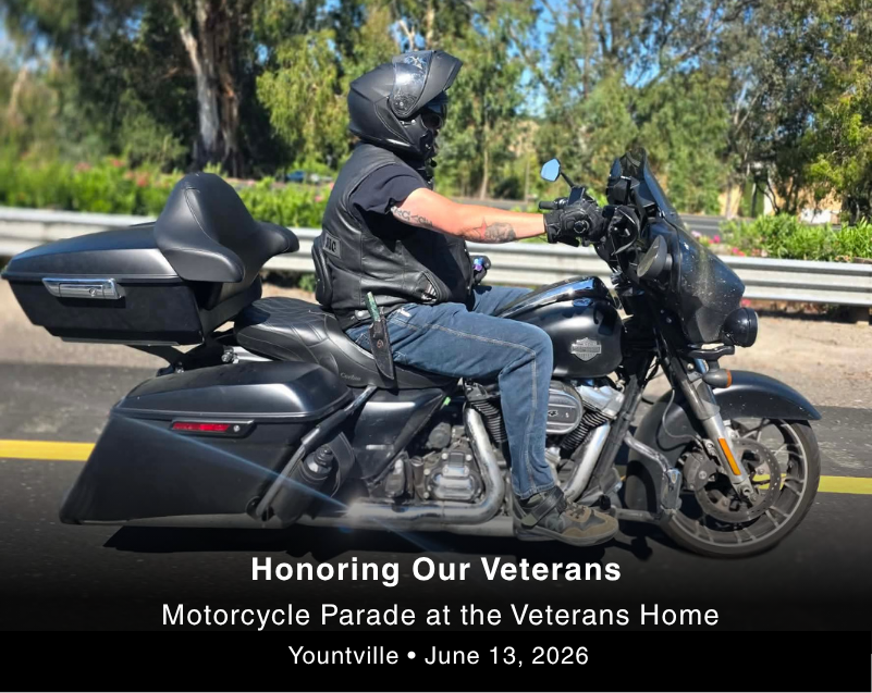 Honoring Our Veterans Motorcycle Parade at the Veterans Home of California
