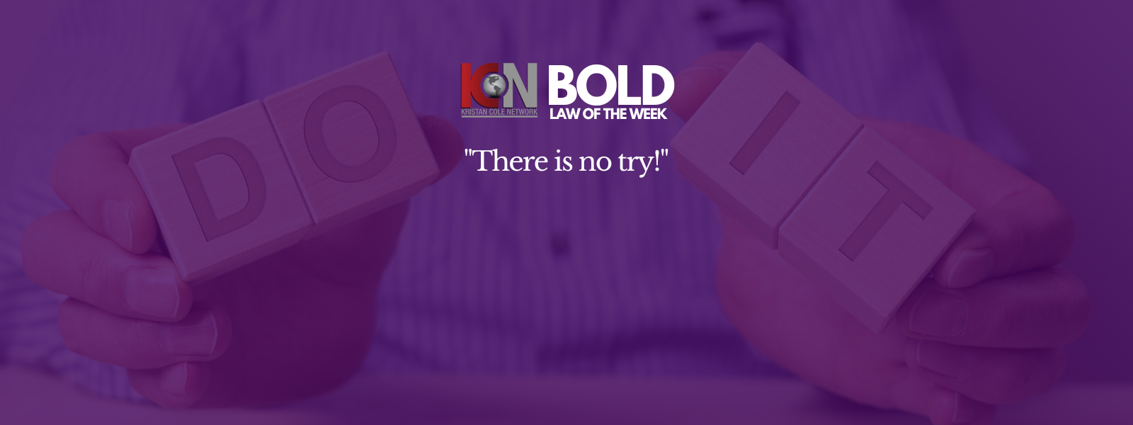 This week's BOLD LAW... 