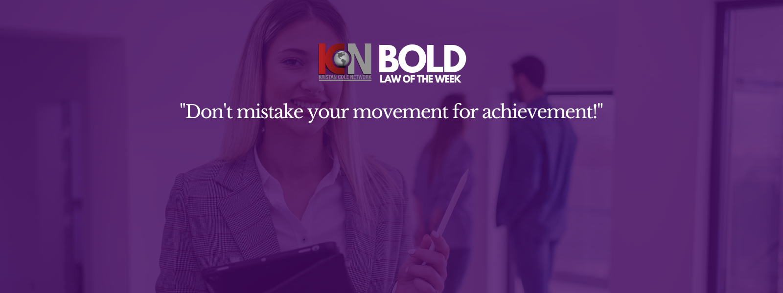 This week's BOLD LAW... 