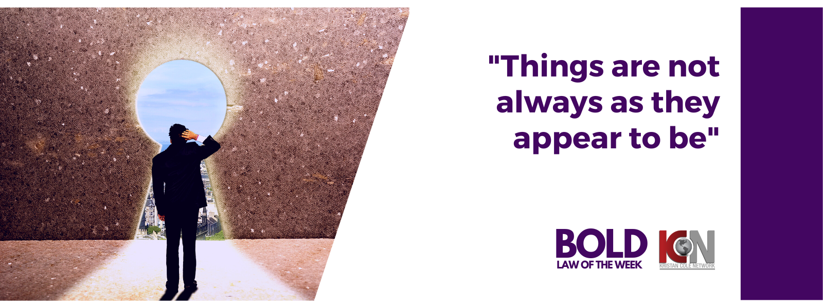 This week's  BOLD LAW... 