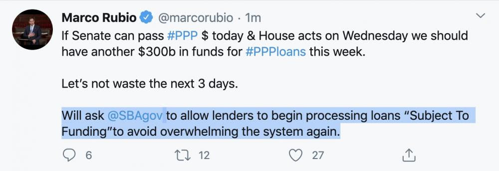 PPP, EIDL, opening back up by Friday?? Ready for round 2??? header image.