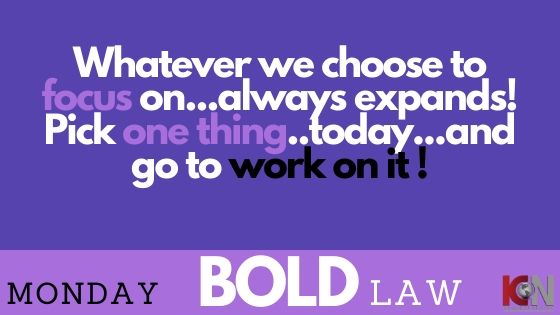 This week's BOLD LAW .. header image.