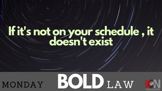 This week's BOLD LAW..