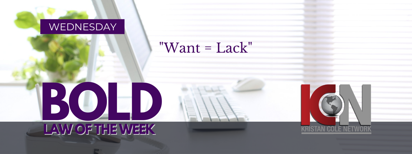 Wednesday's BOLD LAW 