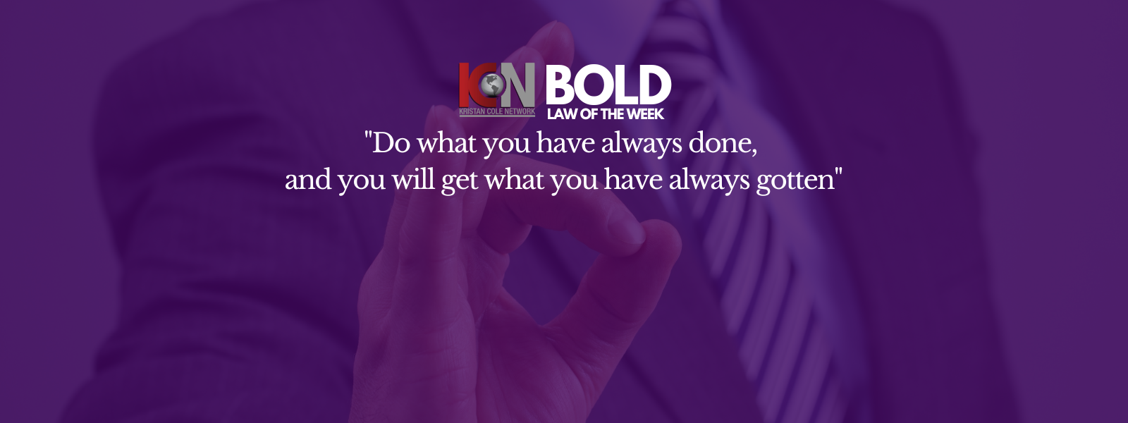 Happy Halloween !! This week's BOLD LAW...