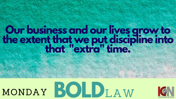 This week's BOLD LAW...