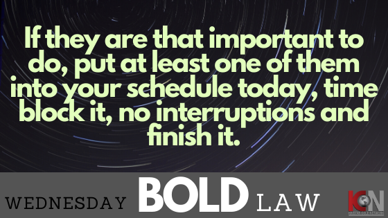 Wednesday BOLD LAW...