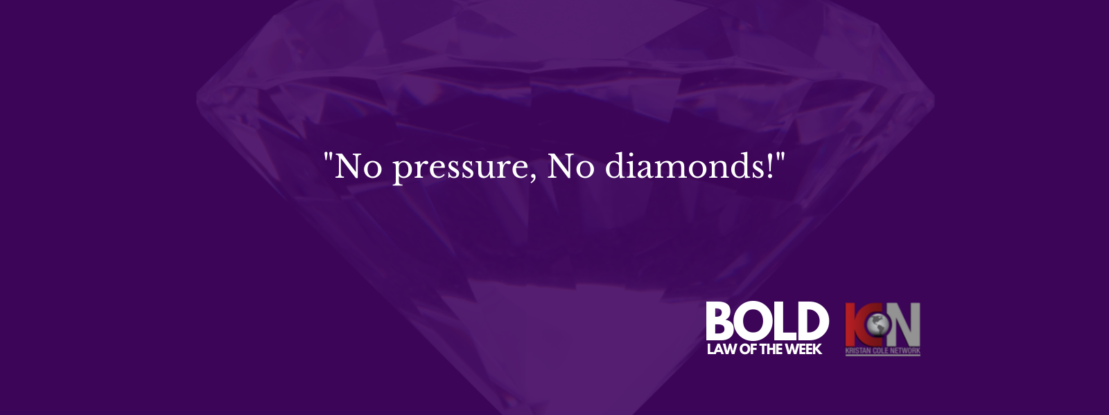 This week's BOLD LAW ...