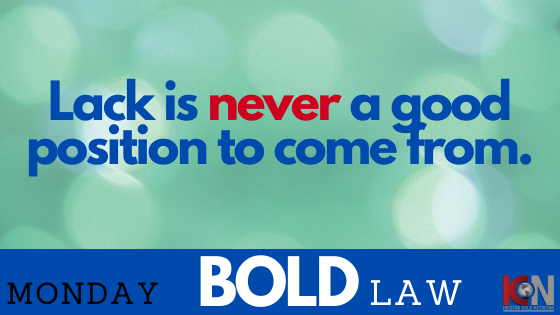 This week's BOLD LAW : 