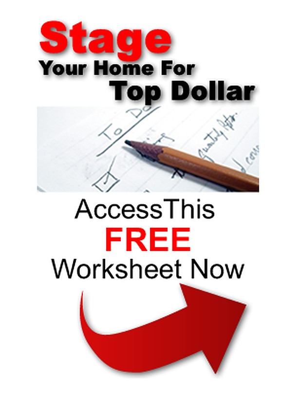 Free Staging Worksheet header image.