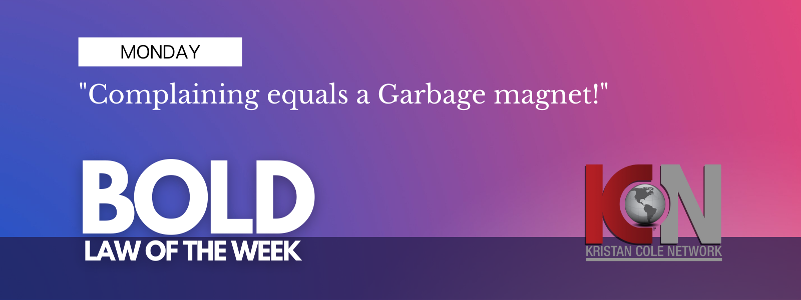 This week's BOLD LAW 