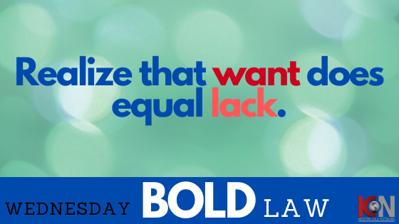 Wednesday BOLD LAW...