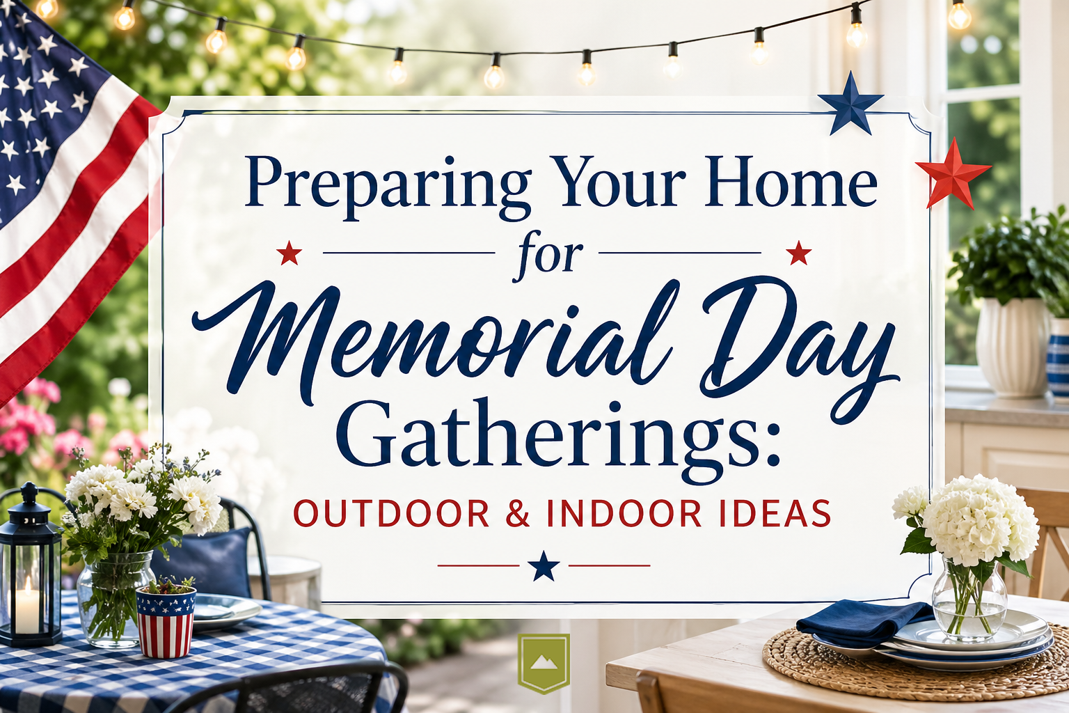 Preparing Your Home for Memorial Day Gatherings: Outdoor & Indoor Ideas header image.