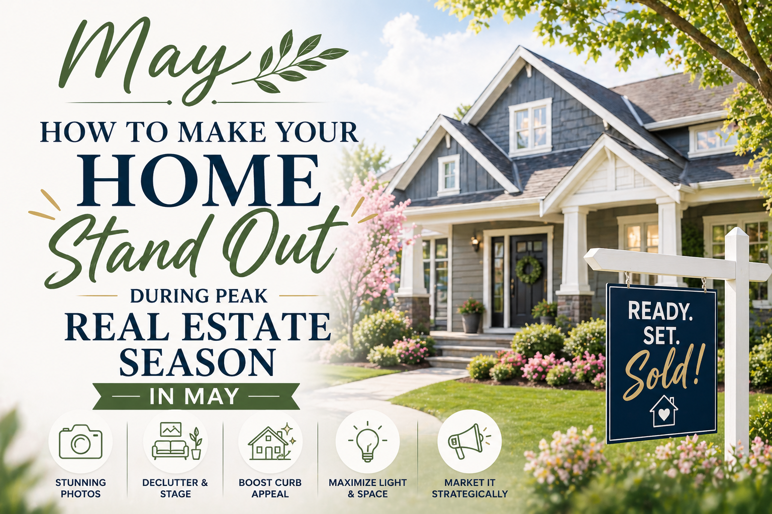 How to Make Your Home Stand Out During Peak Real Estate Season in May header image.