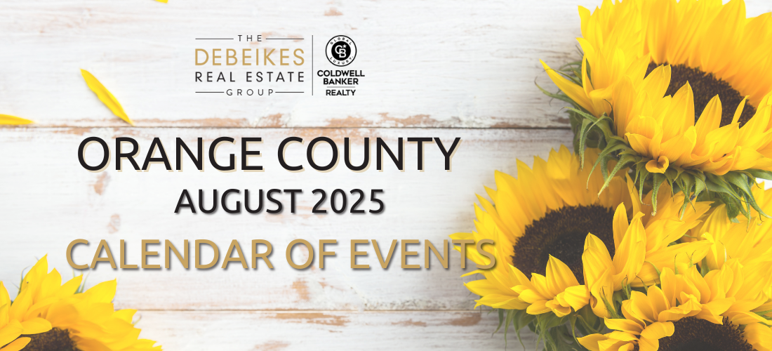 August 2025 Events Calendar header image.