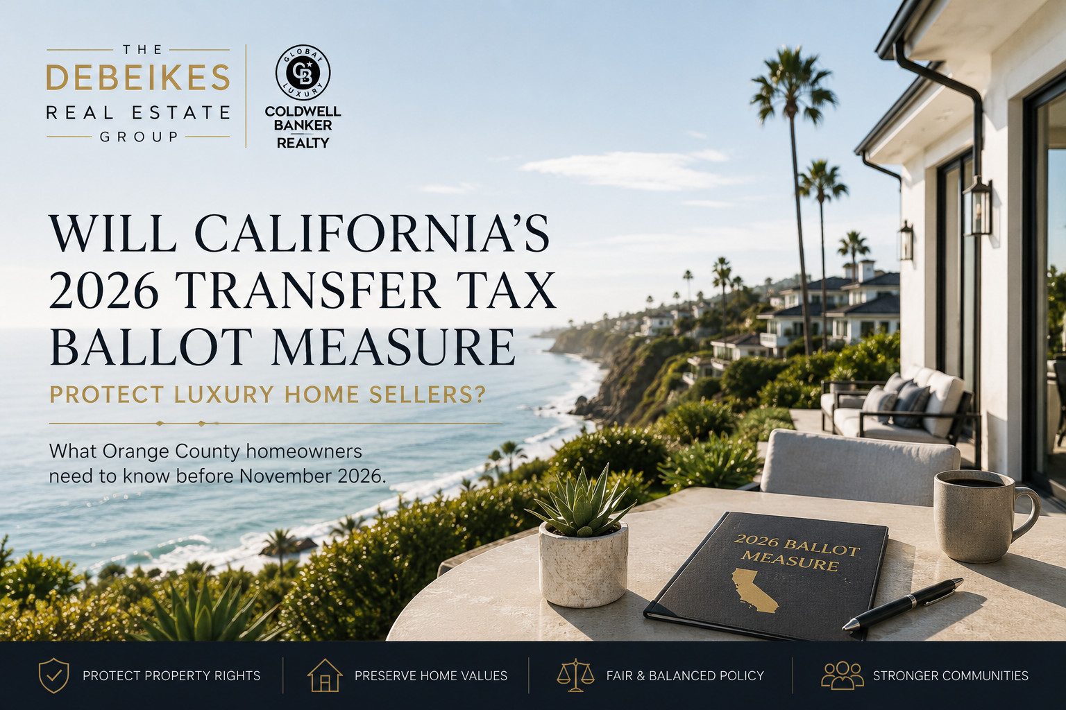 Will California's 2026 Transfer Tax Ballot Measure Protect Luxury Home Sellers? header image.