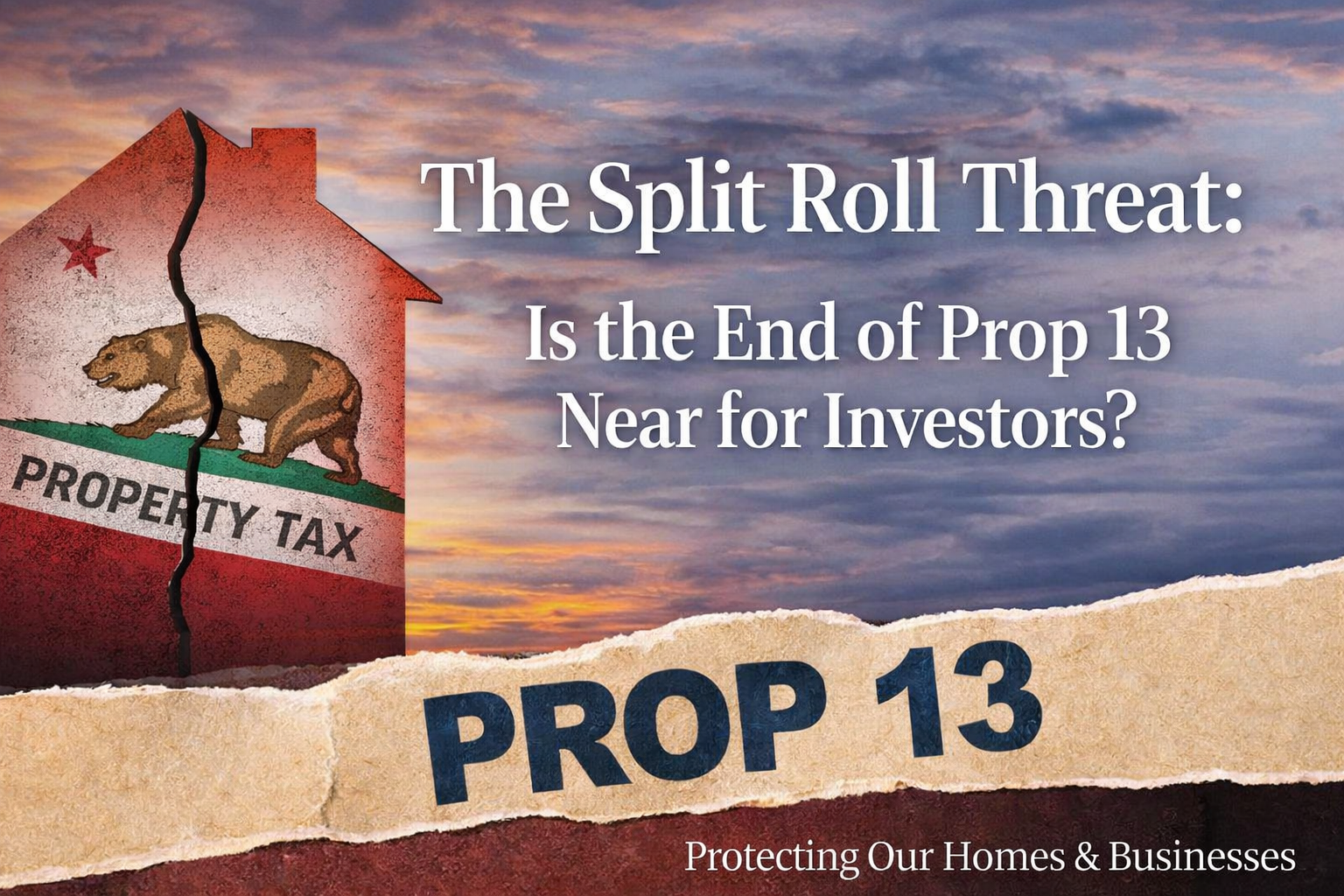 The Split Roll Threat: Is the End of Prop 13 Near for Investors? header image.