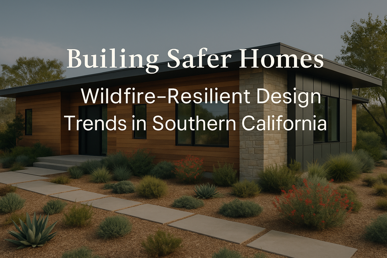 Building Safer Homes: Wildfire-Resilient Design Trends in Southern California header image.