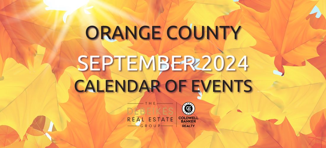 ORANGE COUNTY SEPTEMBER CALENDAR EVENTS header image.