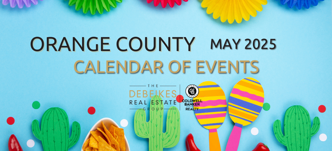 ORANGE COUNTY MAY 2025 CALENDAR EVENTS header image.