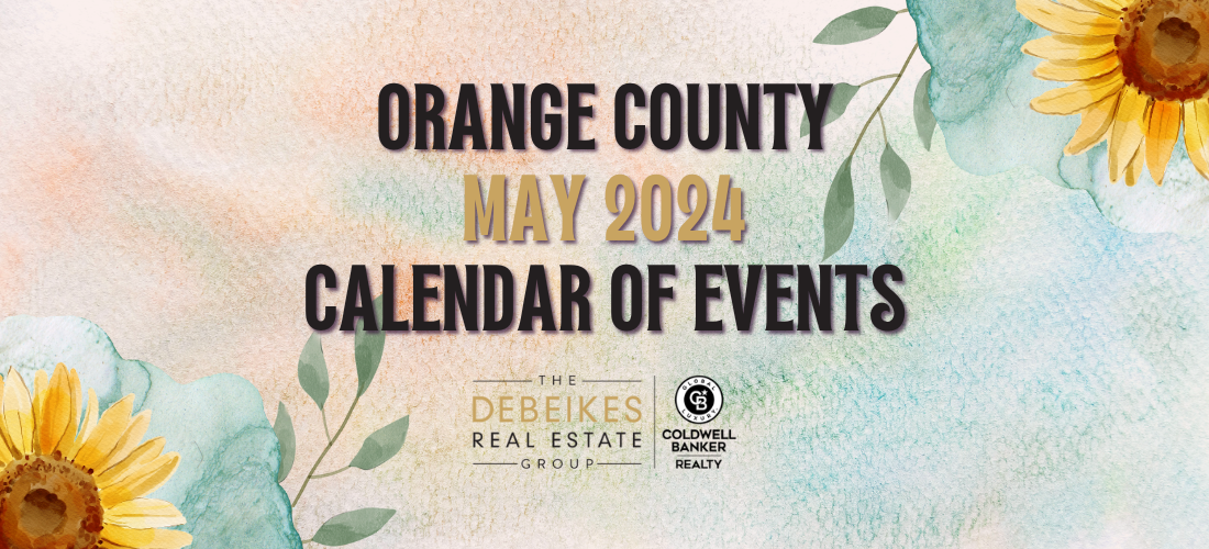 ORANGE COUNTY MAY CALENDAR EVENTS header image.