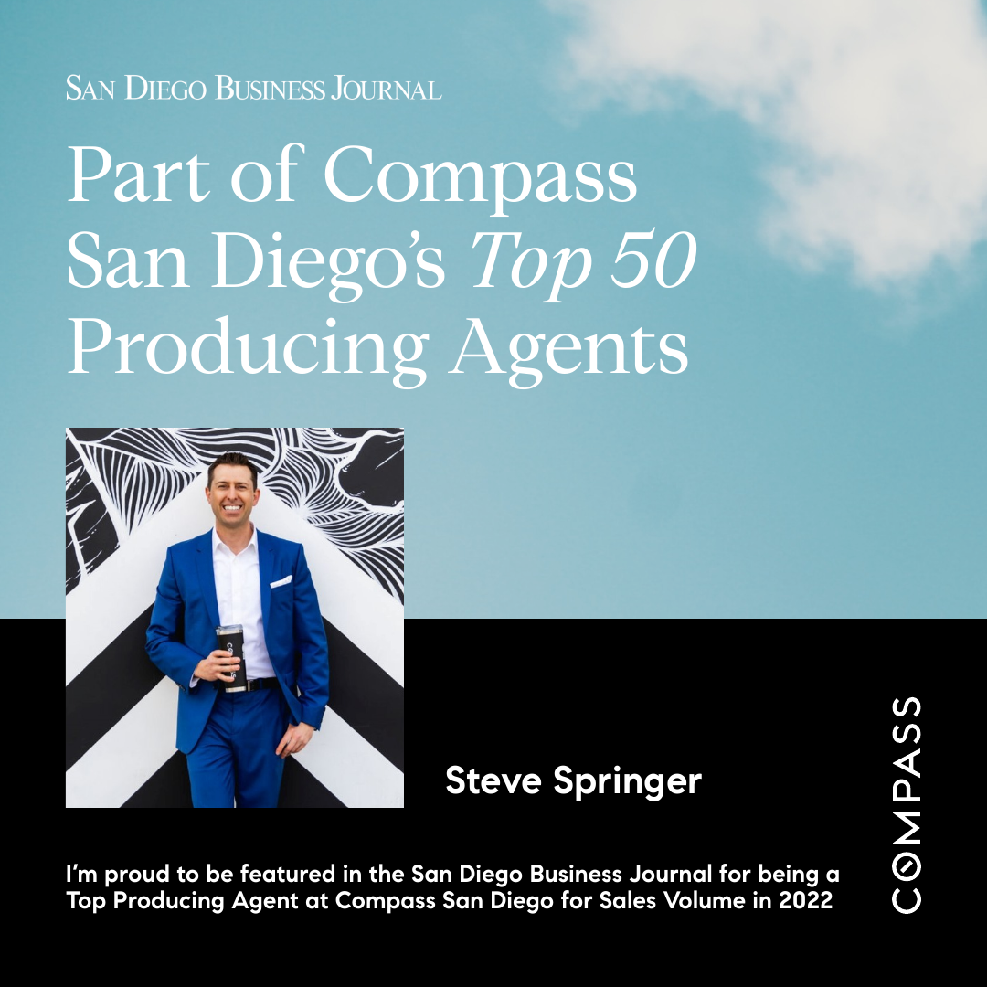 Compass Real Estate's Top 50 Producing Agent header image.