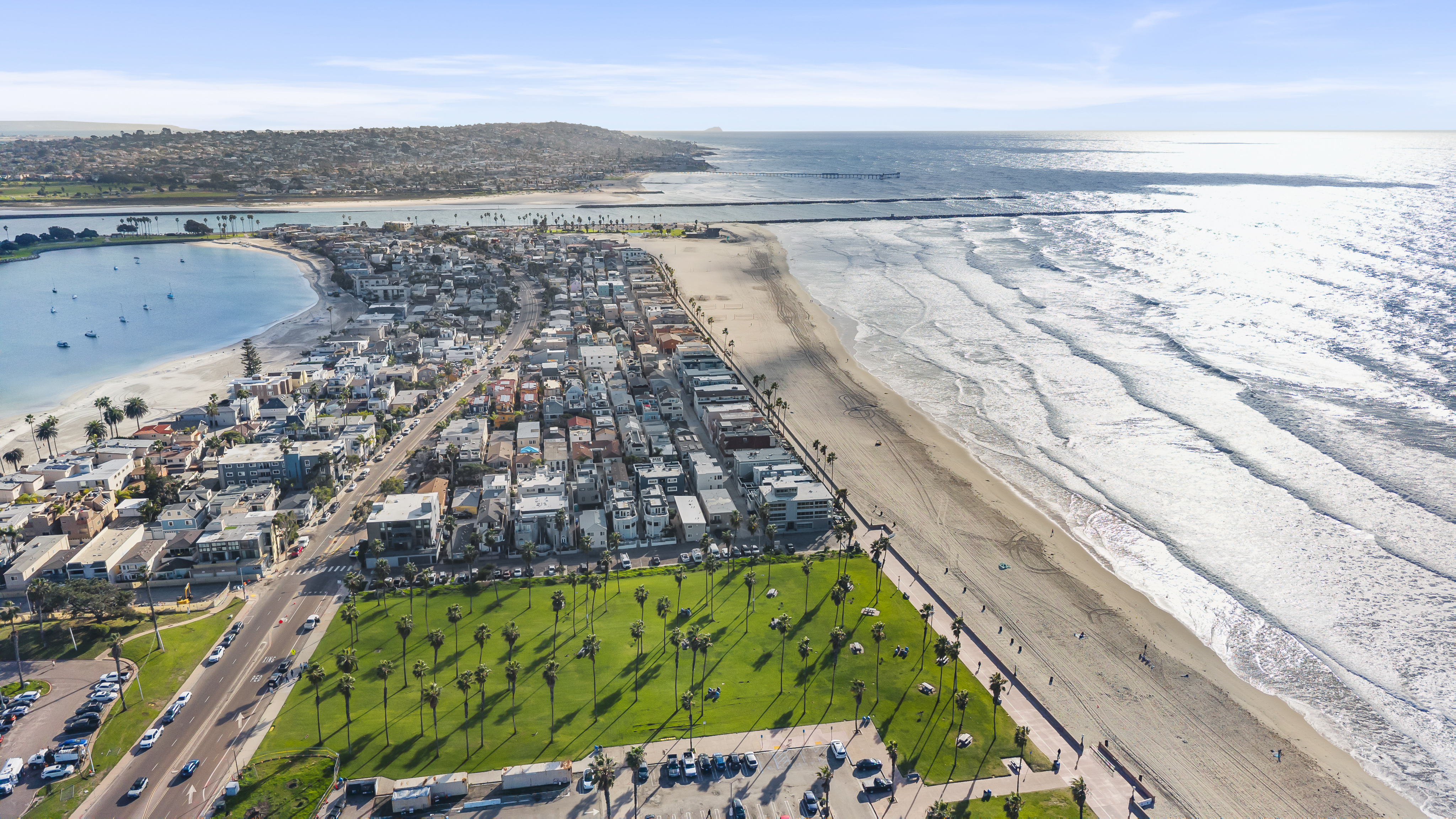 south mission beach aerial view