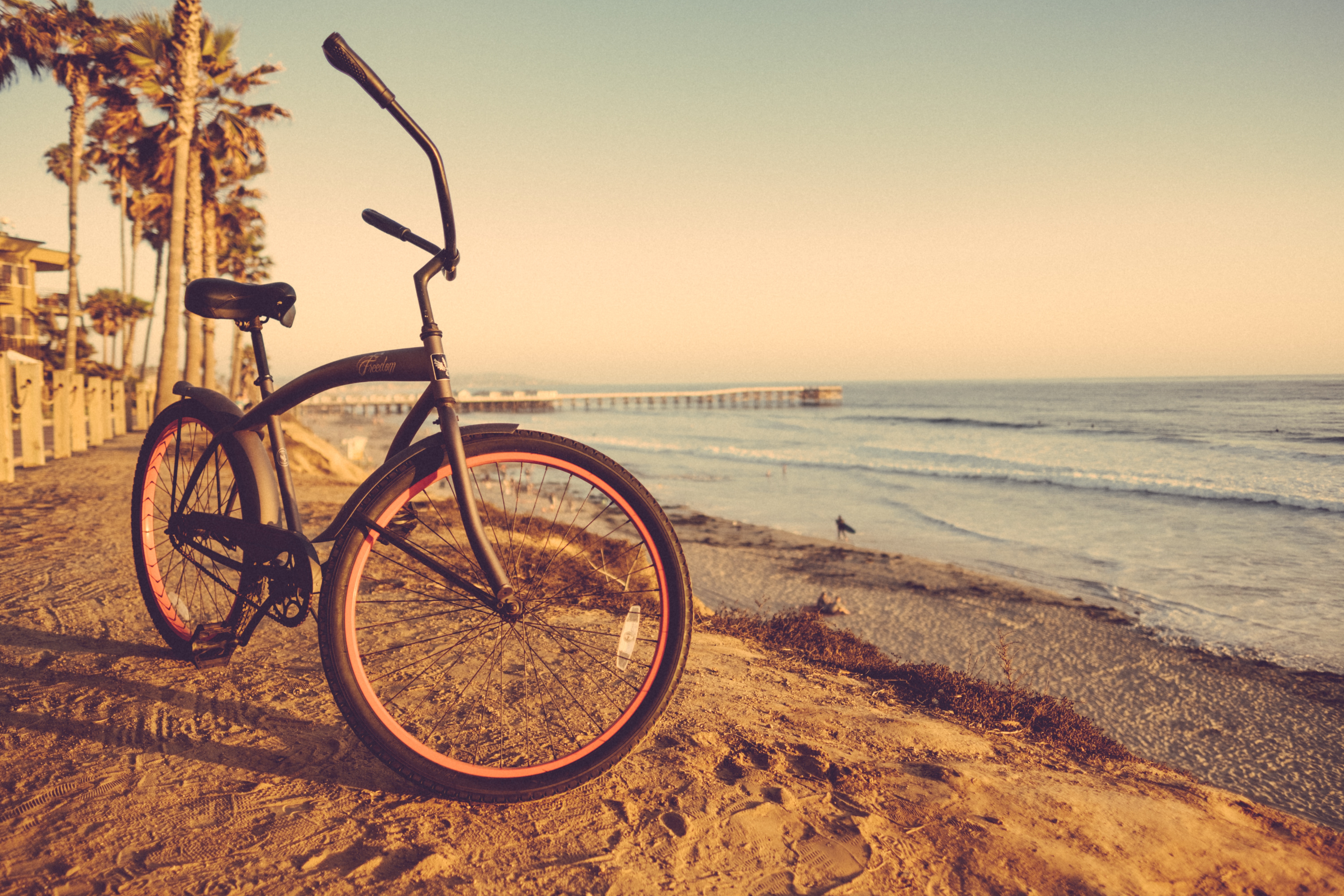 Bike on Beach in Coastal San Diego