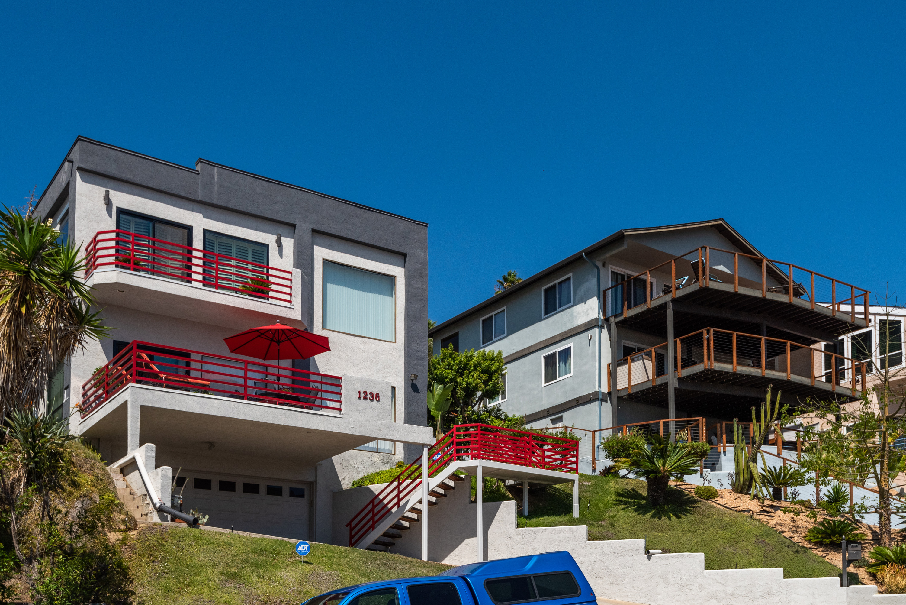 Pacific Beach Homes Stock Image