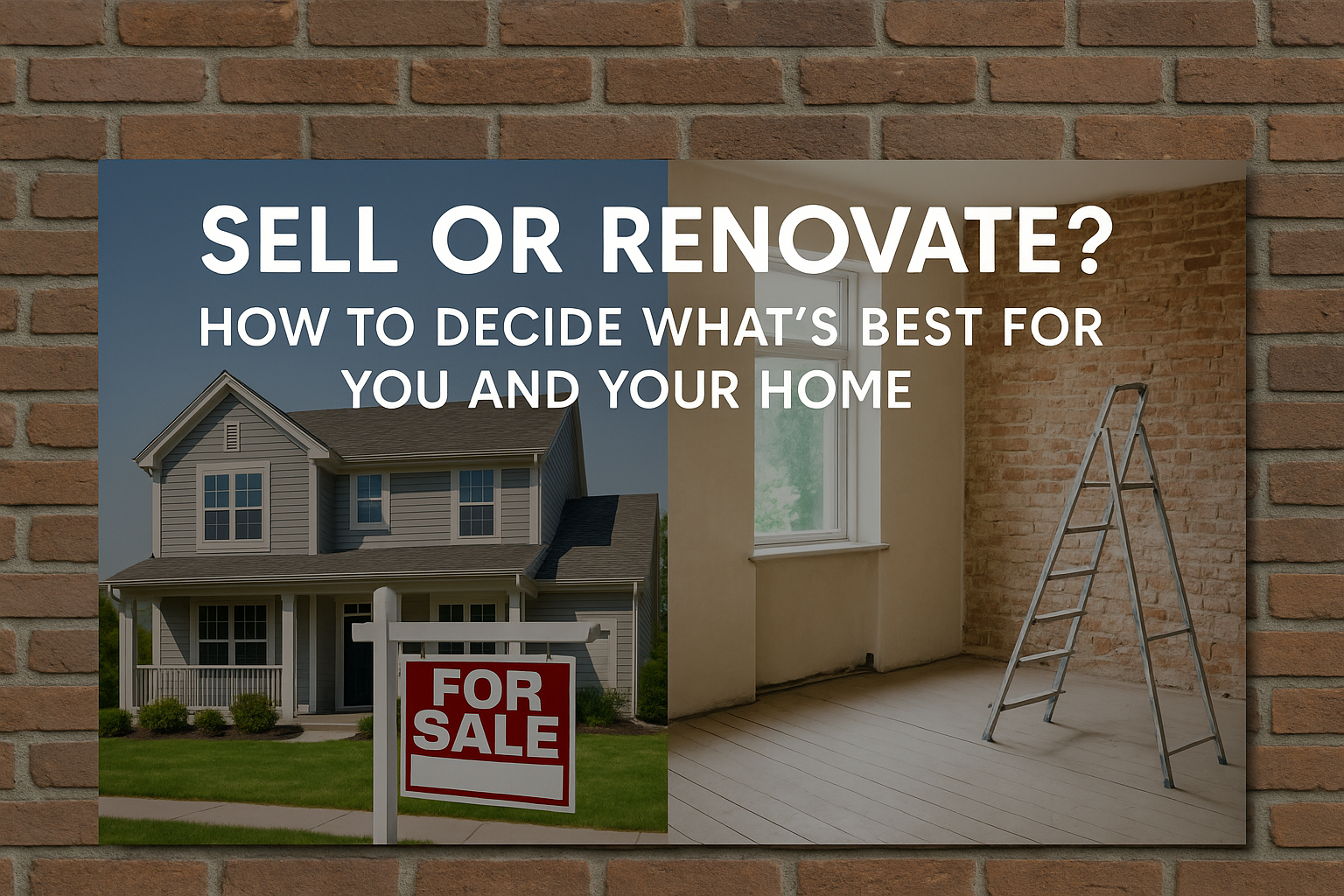 Renovate or sell? header image.