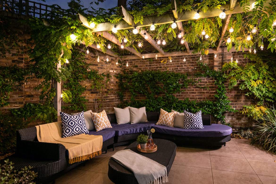 5 Outdoor Patio Lighting Ideas header image.