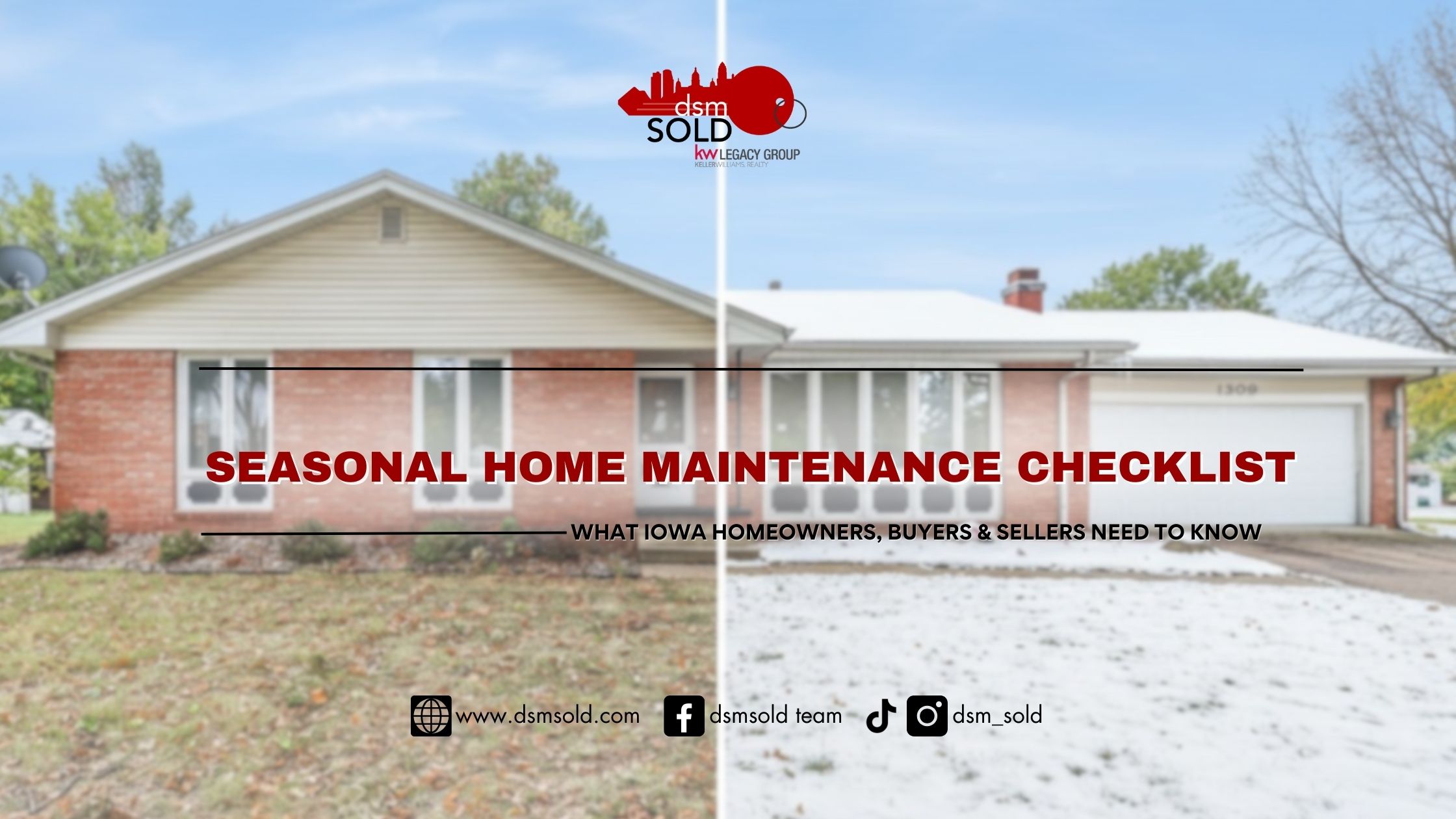 Seasonal Home Maintenance Checklist header image.