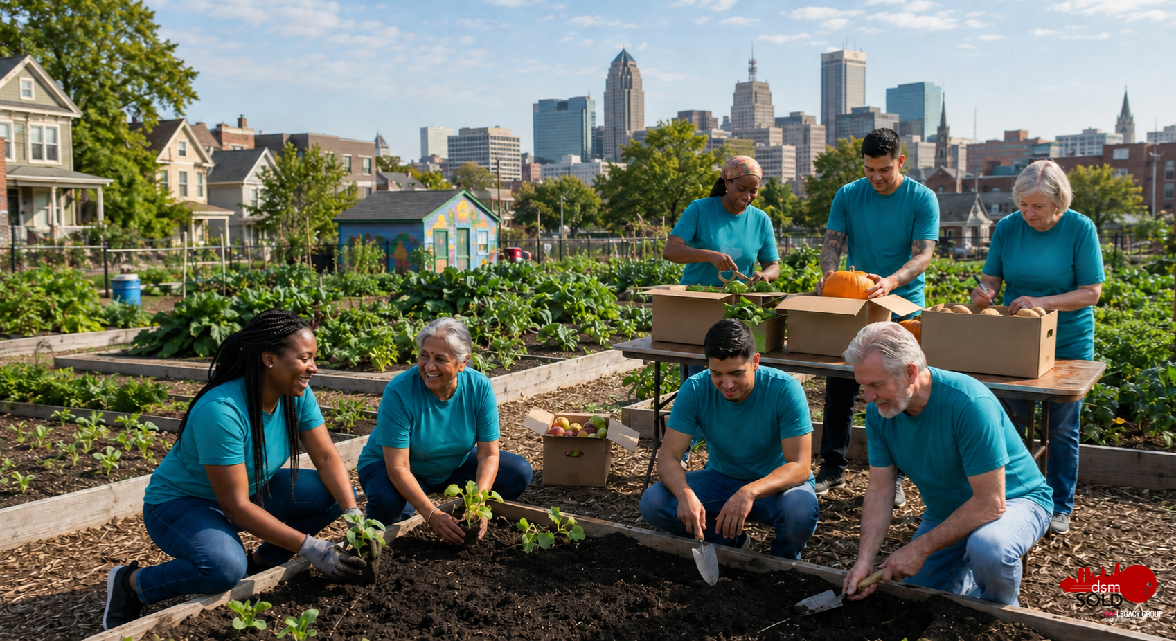 How to Build Community After You Move: Getting Involved in Des Moines header image.