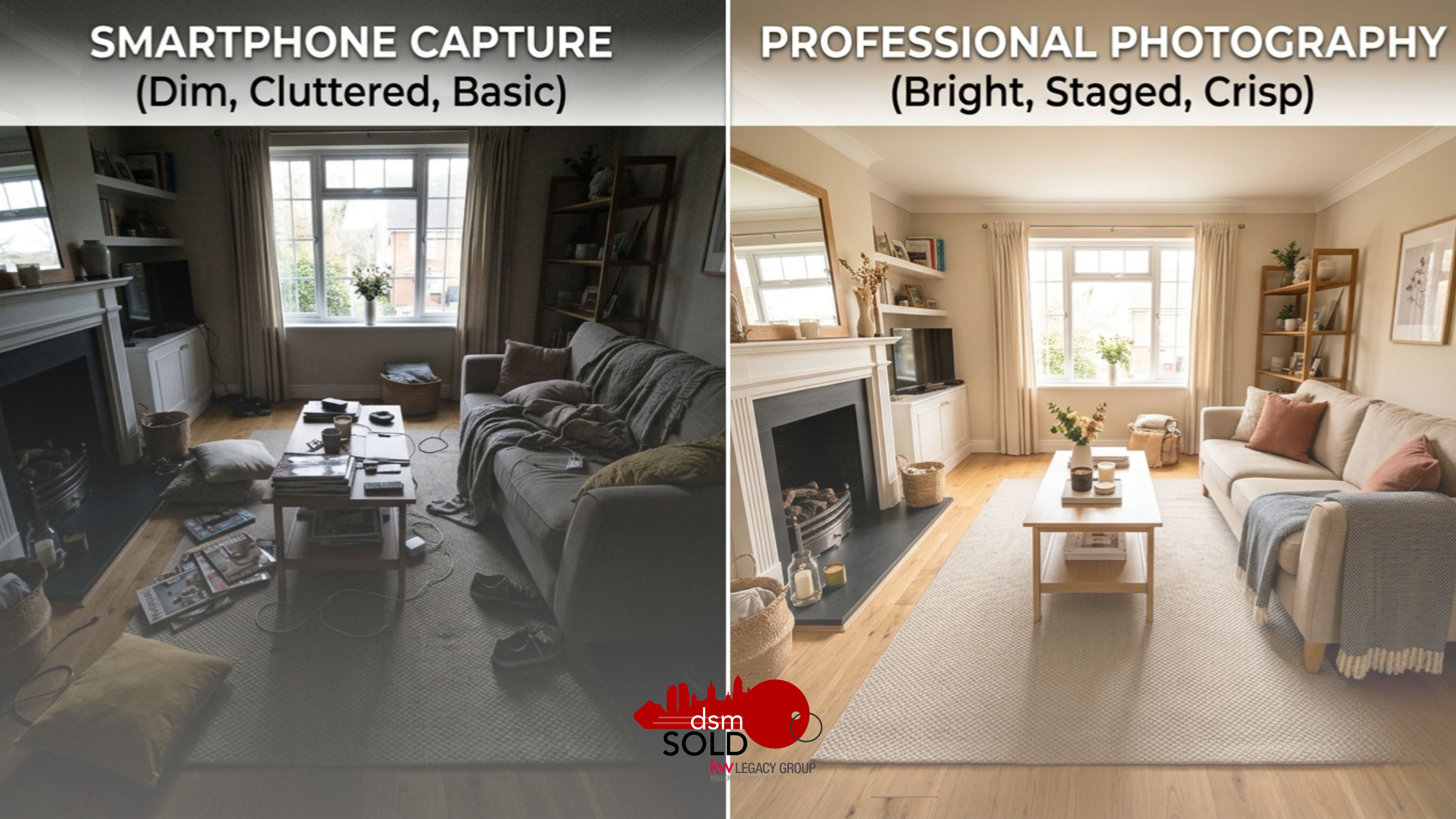 How Professional Photography & Marketing Sell Homes Faster in Iowa header image.