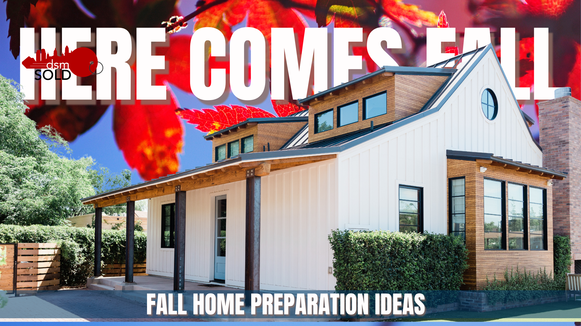Here comes Fall: 5 Fall Home Preparation Ideas header image.