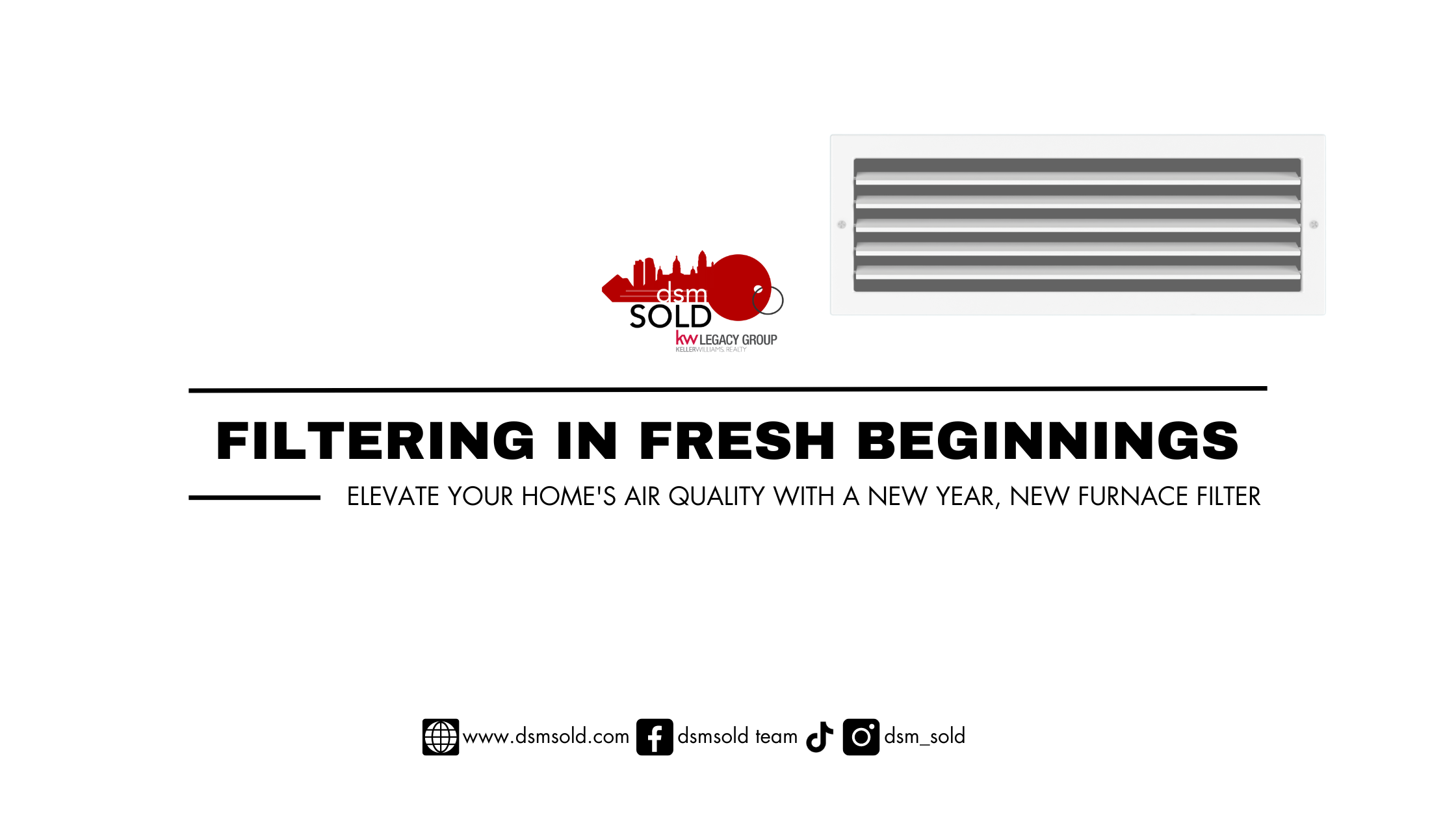 Filtering in Fresh Beginnings: Elevate Your Home's Air Quality with a New Year, New Furnace Filter header image.
