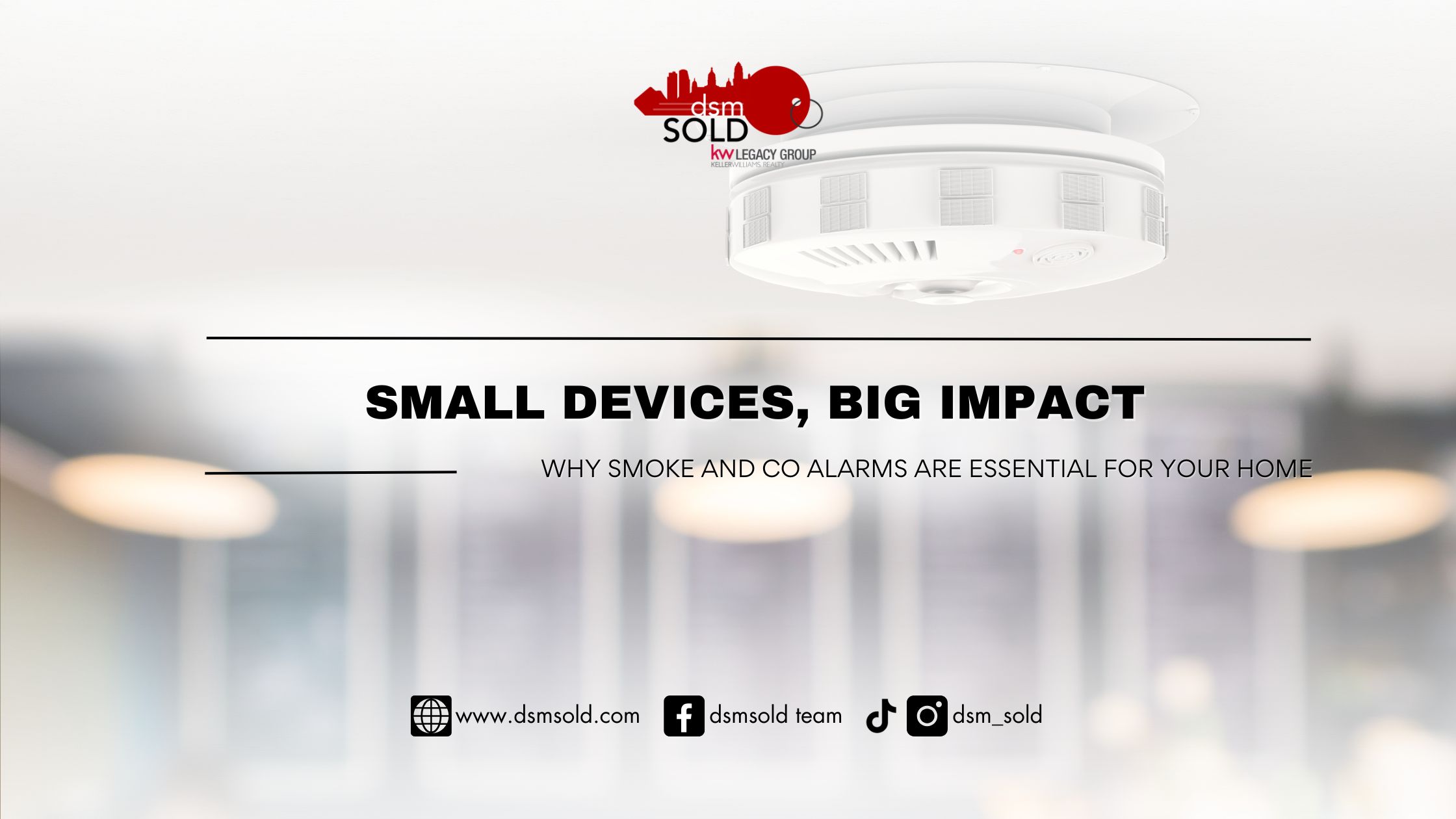 Small Devices, Big Impact: Why Smoke and CO Alarms Are Essential for Your Home header image.