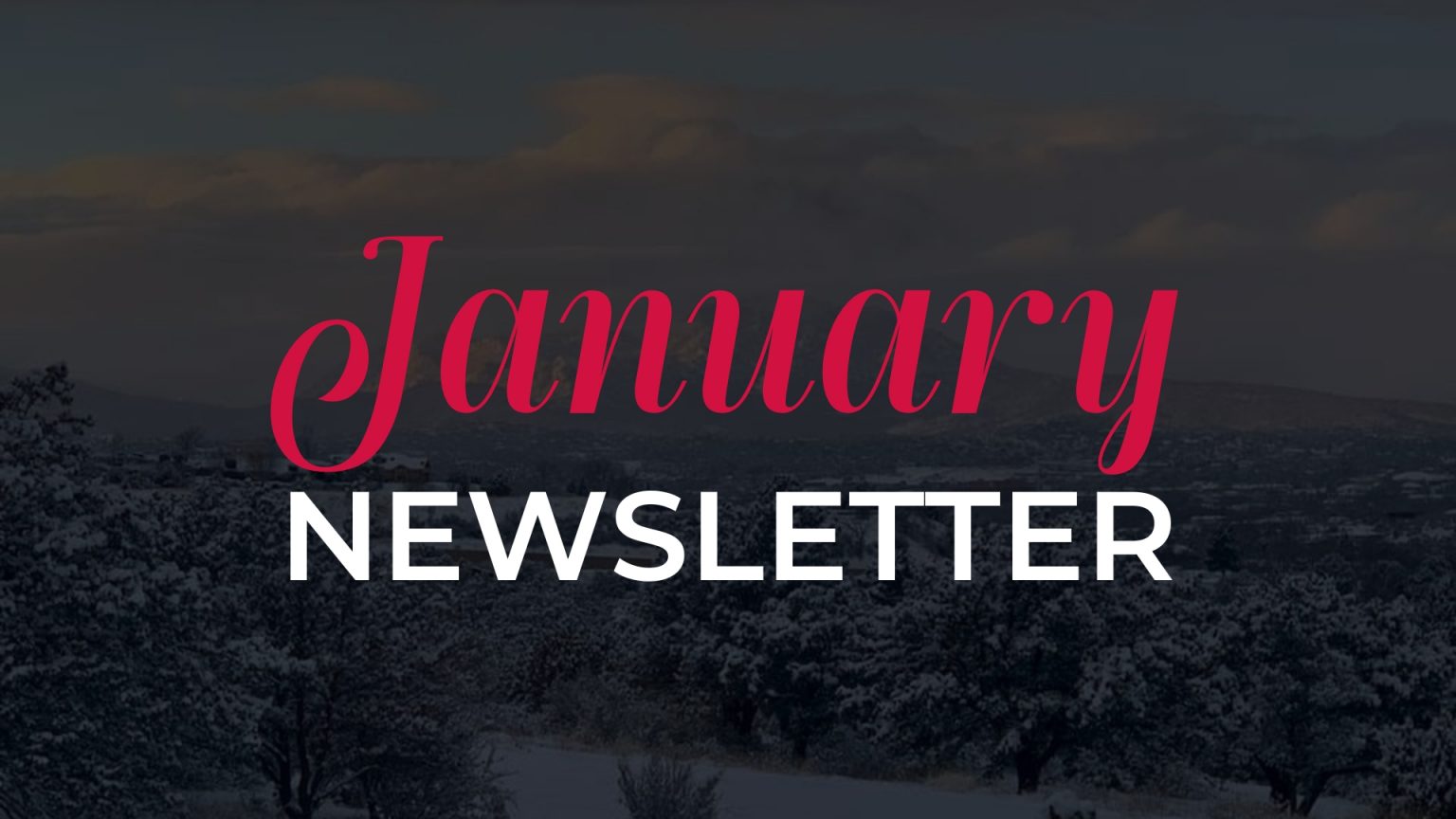 January 2023 Newsletter header image.