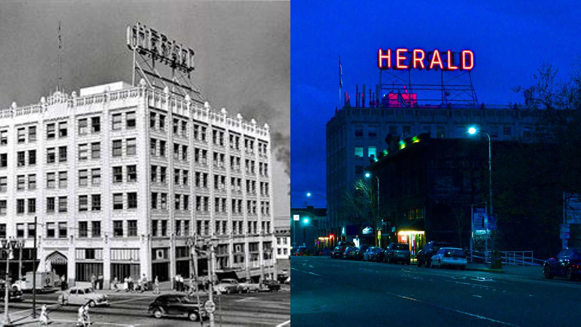 Bellingham Then & Now: The Herald Building header image.