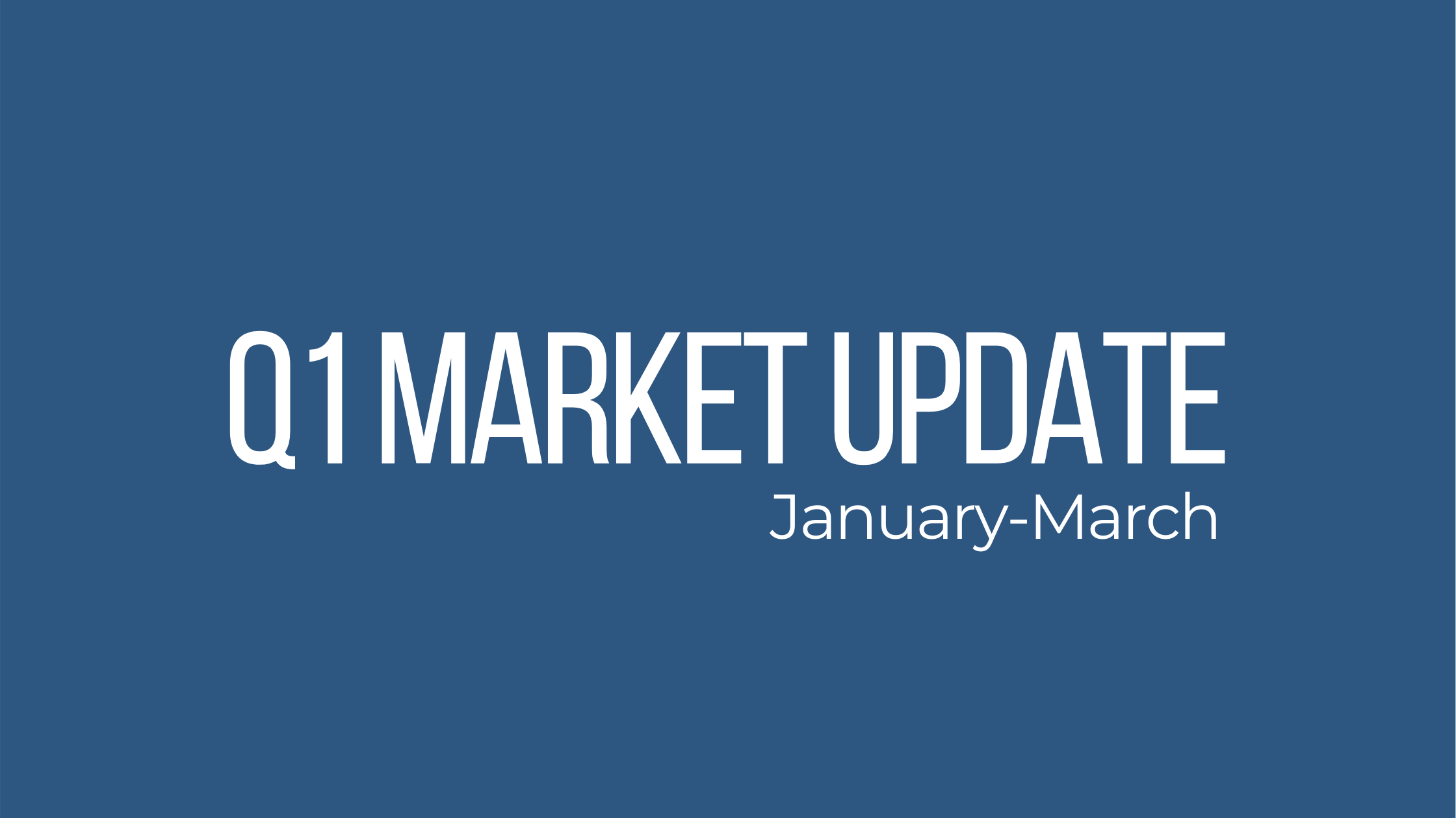 Q1 Housing Market Report header image.