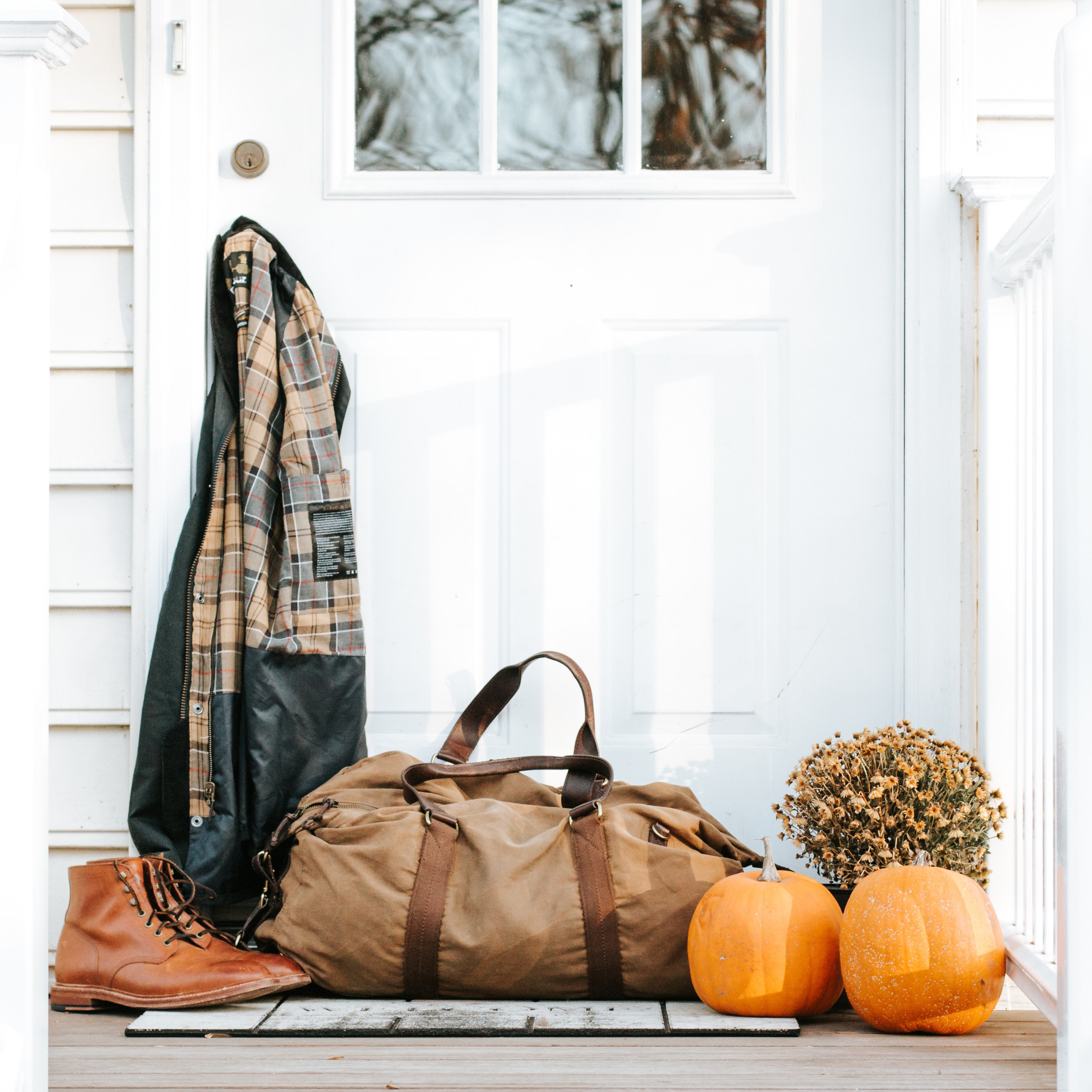 A cozy Charlotte home prepared for fall and winter with seasonal safety measures