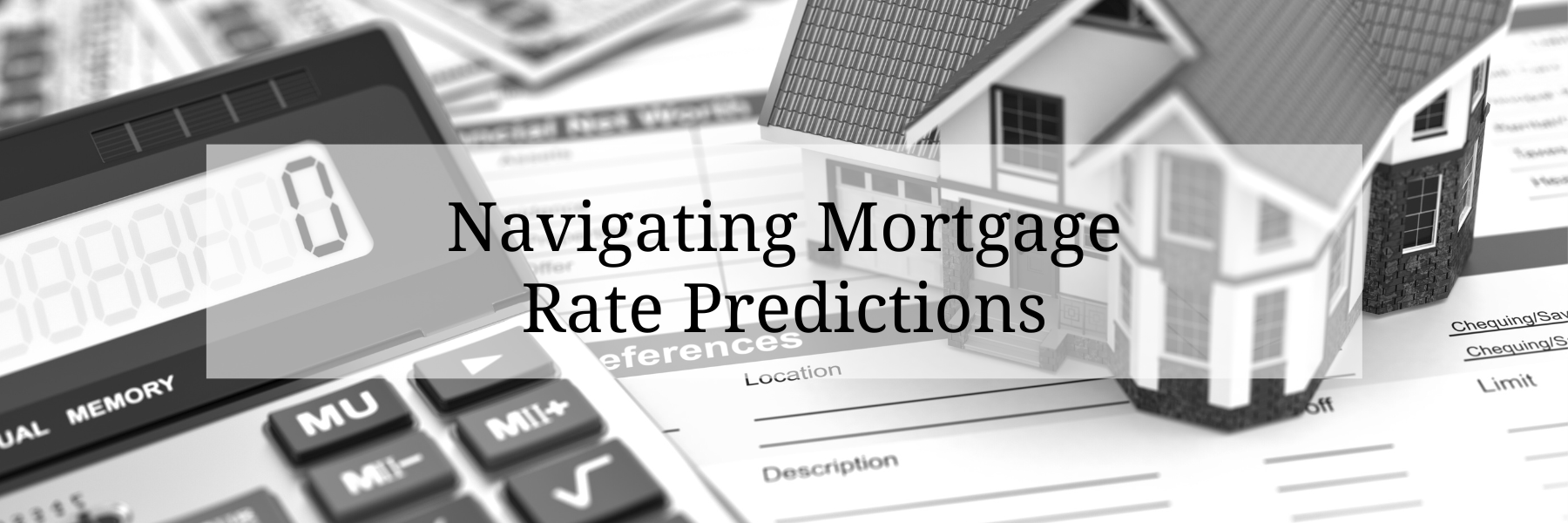 Navigating Mortgage Rate Predictions: Insights from Mike at Blood Team Realty Group header image.